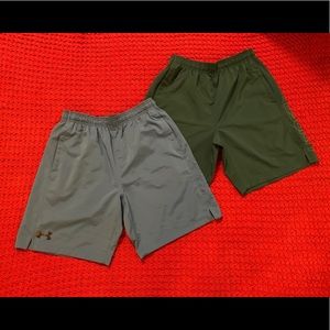 2 Pairs of Under Armour Loose Heathers Shorts